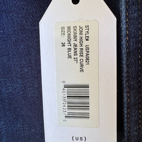 Universal Standard Joni High-Rise Curve Skinny Jeans Women’s Sz 26 Midnight Blue - Picture 13 of 15